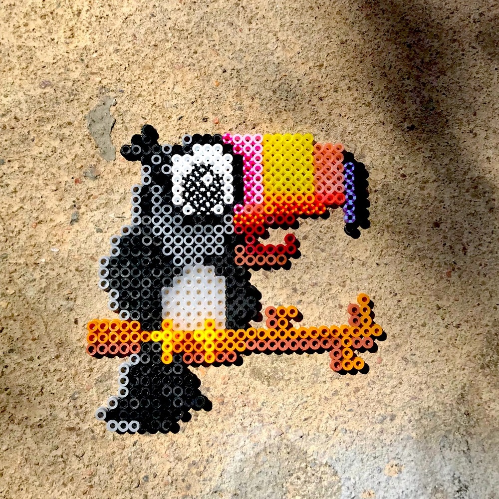 Froot Loop toy toucan  Pendent